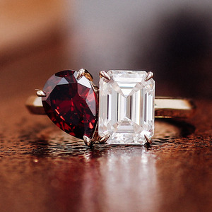 Provence đồ trang sức Lê cắt Ruby & Emerald cắt moissanite ET MOI vòng 18K vàng vàng lỏng moissanite Vòng phụ nữ đồ trang sức vòng - Product Image 4