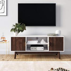 Meuble TV pour salon, rangement, fabrication sur mesure, support TV au sol - Product Image 2