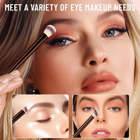 Ensemble de 13 pinceaux de maquillage marron de haute qualité Beauty Factory, aluminium premium, pour le blush, les fards à paupières et une application de maquillage complète