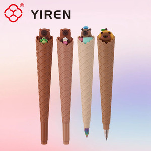 Yiren प्यारा आइसक्रीम शंकु फाउंटेन पेन कावायी पशु डिजाइन बच्चों और छात्रों के लिए कलम - Product Image 4