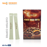 Café Énergisant OEM Man X Power, Complément Alimentaire pour Hommes, Café Instantané Noir à la Maca et au Ginseng pour la Vitalité Masculine