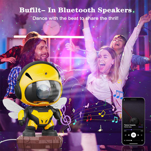 Projecteur Galaxie Robot Abeille Jouet Veilleuse Cadeau de Noël pour Enfants Décoration de Chambre <span class=keywords><strong>Projection</strong></span> <span class=keywords><strong>Plafond</strong></span> Lampe LED Étoilée Projecteur Galaxie - Product Image 2