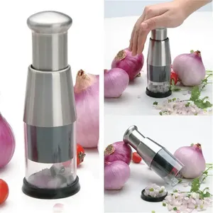 Hachoir manuel multifonction en acier inoxydable pour ail et oignon, trancheur et broyeur de légumes, outil de cuisine - Product Image 5