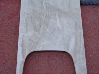 SH STONE Creamy Gray Taj Mahal Quartzite Marble Kitchen Countertop Dapat Disesuaikan untuk Dekorasi Interior Hotel Villa