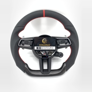 Volante de Fibra de Carbono CCExcellent para Porsche Panamera <span class=keywords><strong>GTS</strong></span> 991.2 Carrera 911 992 718 GT4 RS 982 Boxster Cayman <span class=keywords><strong>Macan</strong></span> <span class=keywords><strong>2017</strong></span>+ - Product Image 1