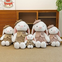 Joli coton lapin en peluche poupées doux en peluche jouet écologique pour enfants couette cadeau de pâques PP vide