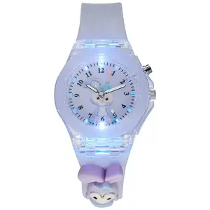 lot kids children girls boys students rubber fruit Luminous light flash up Watches birthday gift party quartz watches