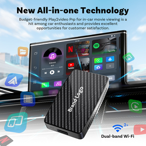 Boîte Android Auto et CarPlay sans fil, réseau 4G, système d'exploitation Android 8.1, <span class=keywords><strong>2</strong></span>+8 Go de RAM/ROM, Netflix, <span class=keywords><strong>YouTube</strong></span>, pour une compatibilité universelle avec les voitures - Product Image 2