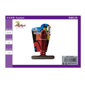 Pettine per Cani con Manico Rosso per Toelettatura Animali - Product Image 3
