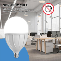 Ampoule LED Globe à Culot E27/B22, Haute Puissance 20W-60W, avec Cache Rayé, pour Éclairage d'Entrepôt - Vente en Gros Usine