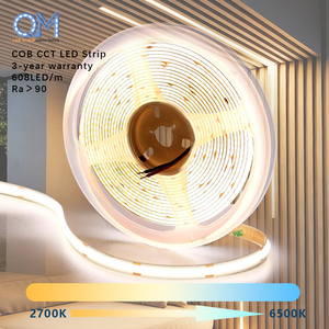 شريط إضاءة LED عالي القدرة 2835 WWCW، 120 مصباح لكل متر، IP20، CRI95، 90-192 واط، 28-8 واط لكل متر، درجة حرارة لون قابلة للتعديل، تيار مستمر 12-24 فولت - Product Image 1