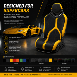 Per <span class=keywords><strong>Lamborghini</strong></span> Aventador SVJ seggiolino auto da corsa in pelle in fibra di carbonio sedili leggeri - Product Image 2