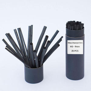 Baguettes de charbon de bois de saule pailleté Crayons de charbon de bois de saule naturel pour artistes débutants Croquis Écriture <span class=keywords><strong>Dessin</strong></span> 3-9mm - Product Image 6
