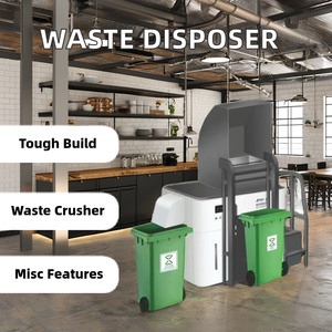 เครื่องกำจัดขยะในครัวระบบอินเทอร์เน็ตอัจฉริยะเครื่องกำจัดขยะอาหารพร้อมการจัดการข้อมูลและการปกป้องสิ่งแวดล้อม - Product Image 2