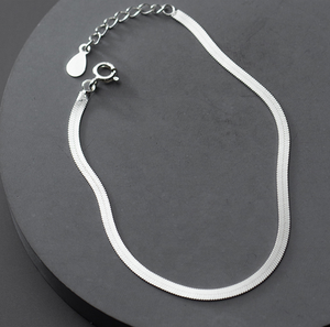 Collier chaîne de vie classique en argent <span class=keywords><strong>sterling</strong></span> 925 massif plaqué or 18 carats et bracelets tennis serpent plat en forme de lame de <span class=keywords><strong>scie</strong></span> – Vente en gros - Product Image 5