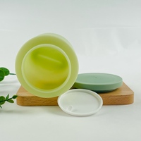 Pot cosmétique personnalisé de luxe 250ml 500ml vide à large ouverture en PE dépoli avec couvercles – Fabricant