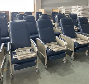 Silla Reclinable Manual para Acompañante de Pacientes de Hospital EU-MC621 con Panel Lateral para Ancianos, Silla Geriátrica de Hospital - Product Image 4