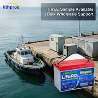 Batterie Lithium LiFePO4 25,6V 300Ah à décharge profonde, Grade A, Marine, BMS intelligent, Bus CAN, Terminal M8, 6000+ cycles, CE RoHS IP67, OEM ODM