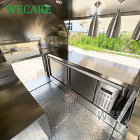 Wecare mobile bar mini camion de glaces remorque avec cuisine complète équipements food van foodtruck chariot sur roues ue