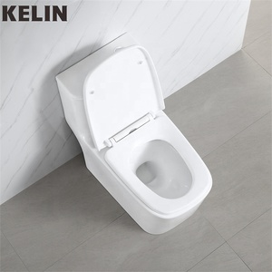 욕실 위생 도자기 2 제트 토네이도 사이포닉 원피스 화장실 S-트랩 물 옷장 화장실 세라믹 변기 - Product Image 4