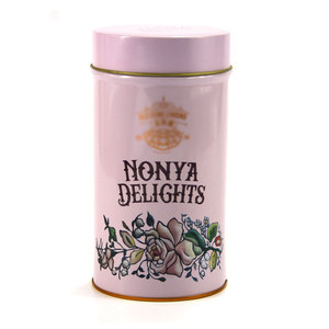 Metal Tea Caddy Round Tin Can Loose Tea Box Tin With Double Lids