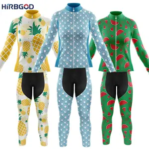 HIRBGOD Cycling Clothing Set Women Winter Bicycle Shirt Suit Outdoor Riding Biker Apparel Uk Bicycle Wear England