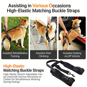 Harnais de levage pour chien, sangle de soutien pour chiens âgés, blessés ou handicapés, soutien des pattes arrière, ceinture réfléchissante, aide à la marche pour animaux de compagnie - Product Image 4