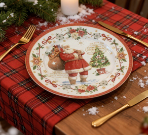 Juego de Vajilla de Cerámica con Temática Navideña al por Mayor, Caja de Regalo con Plato Impreso Personalizado, Ideal para Minoristas y Promociones - Product Image 2