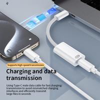 Für iPhone15 Adapter 8Pin Buchse zu USB C Stecker Kopfhörer Adapter Unterstützung Laden und Daten übertragung Typ C Anschluss