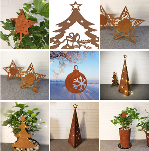 Antique Rusty Corten Steel Metal <b>Garden</b> Ornaments Outdoor House Number <b>Sign</b> Animal Sculptures Art Deco Lawn Art Weather - Product Image 5