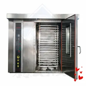 golden supplier electric rotary baking ovens wholesale price industrial big bakery rotary oven electric and gas