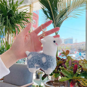 12cm Cute Kawaii <b>Alpaca</b> Sheep Keychain Soft Plush Bag Charm Decor Pendant Llama Animal <b>Toys</b> and Keychains Plush Doll Pendant - Product Image 5