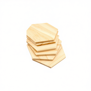 Tablero de Madera Hexagonal Ilan de 15 cm, 0.5 cm de Grosor, 12 Piezas para Manualidades - Product Image 1