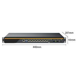 Guanfeng I7 9700 16GB DDR4 256GB MSATA 2 SFP + LGA1151 điện duy nhất 8 I225 2.5gbe Lan pfsense VPN tường lửa PC - Product Image 4