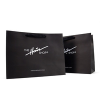 Boîte d'emballage en carton ondulé noir de luxe personnalisée avec logo pour perruques et extensions capillaires – Vente en gros