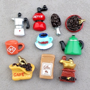 จี้เรซิ่นรูปการ์ตูน คาเฟ่ บ้านตุ๊กตา กาต้มกาแฟ สำหรับตกแต่งเคสมือถือ กิ๊บติดผม - Product Image 2