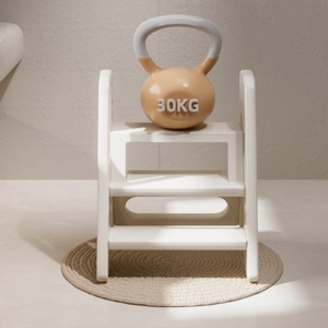Baby Safety Plastic Manual <b>Foldable</b> Hand Washing <b>Step</b> <b>Stool</b> with Footrest for Children - Product Image 2