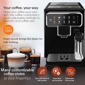Macchina per Caffè Espresso Elettrica CE CB ad Alte Prestazioni con Pannello di Controllo Touch Completamente Automatica per Uso Domestico Moderno - Product Image 5