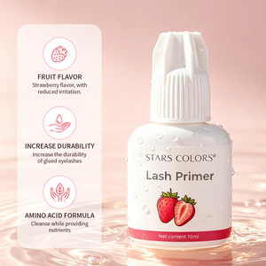 Primer para <span class=keywords><strong>Pestañas</strong></span> <span class=keywords><strong>de</strong></span> Fresa <span class=keywords><strong>de</strong></span> 10 ml, Fórmula con Aminoácidos, Reduce la Irritación, Aumenta la Durabilidad <span class=keywords><strong>de</strong></span> las Extensiones <span class=keywords><strong>de</strong></span> <span class=keywords><strong>Pestañas</strong></span>, Pretratamiento para <span class=keywords><strong>Pestañas</strong></span> - Product Image 5
