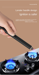 Briquet USB coupe-vent Dericsson, allumage par impulsions sans flamme, rechargeable, sans butane, avec verrou de sécurité pour bougies/réchauds à gaz - Product Image 2