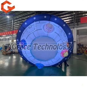 Pallone Gonfiabile Gigante a Forma di <span class=keywords><strong>UFO</strong></span> con Luci LED Disco Volante Gonfiabile per Eventi - Product Image 3
