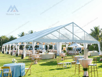 Grande tente claire transparente extérieure de luxe de chapiteau de mariage 20x30M 20x40M pour l'événement de partie