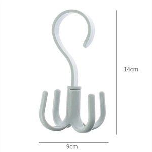 Four-Claw <b>Hook</b> Multi-Functional Multi-Purpose Movable <b>Hook</b> Rotatable Hanging Bag Hat Scarf Dormitory Storage Punch-Free - Product Image 3