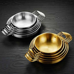 หม้อต้มเส้นก๋วยเตี๋ยวอาหารทะเลขนาดเล็กหม้อต้มซุปราเม็งทำอาหารขนาดเล็กแบบถ้วยหูคู่สำหรับทำอาหารขนาดเล็ก - Product Image 4