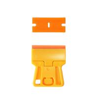 Mini grattoir en plastique 2026 avec lame double tranchant de 1,5 pouce pour le retrait d'autocollants, de film teinté et de vinyle sur vitres de voiture