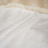 Plaid double face en fausse fourrure moelleuse et luxueuse 750 GSM, ultra doux, pour l'hiver, 100% polyester, réversible, type Minky