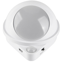 Plafonnier LED rotatif à 360 ° avec détecteur de mouvement, à Induction, applique murale infrarouge, luminaire d'intérieur, idéal pour un couloir