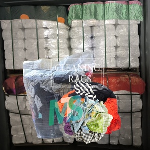 Chiffons industriels recyclés pour le nettoyage industriel, sac de 10 kg de chiffons en coton tricoté coloré, Trapo, chiffons industriels - Product Image 1