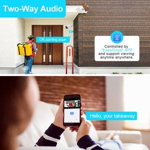 JideTech-Mini sistema de cámara inalámbrico de bajo consumo de energía, con Panel Solar, Wifi, exterior, cámara IP de 3MP, Kit de vigilancia de seguridad - Product Image 3