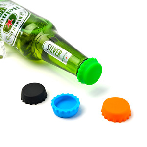 Bouchons de bouteille en silicone réutilisables, couvre-bouteilles de bière, bouchons d'étanchéité universels pour les bouteilles de soda, de vin et de boissons - Product Image 4